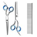 3 Pack Grooming Scissors,with Pet Grooming Comb for Dog Cat Hair Care