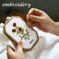 4pcs Embroidery Hoops Imitated Wood Plastic for Art Craft Sewing