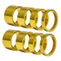 4pcs/set 5/10/15/20mm Aluminum Alloy Headset Stem Spacer,gold