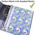 50 Sheets Trading Card Sleeves Double Sided 9-pocket Protector