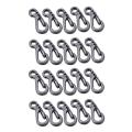 10pcs Mini Spring Backpack Clasps Climbing Edc Keychain Grey