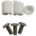 1set Rear Fender Rubber Screw Plug for Xiaomi M365 Scooter(white)