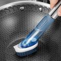 Dishwashing Cleaning Brush Brush Pot Cleaning Dirt Sponge Long Handle