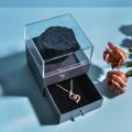 Natural Eternal Rose Jewelry Box Necklace Preserved Flowers 1