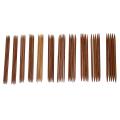 5 Sets Of 11 Size 13cm Double Pointed Carbonized Bamboo Knitting Kits