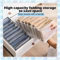 2pcs Closet Drawer Organisers, 9 Grids Jeans Storage Box, for Clothes