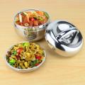 Stainless Thermo Insulated Thermal Container Bento Round Lunch Box