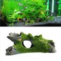 Aquarium Resin Mountain View Moss Tree House Cave Fish Tank Ornament