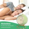 Silent Alarm Clock Non Ticking with Light Button for Desk Table