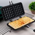 Stove Top Waffle Maker Dual Head Waffle Baking Mold for Home Kitchen