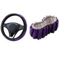 Car Steering Wheel Cover Non-slip for Car Decoration Purple