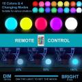 Led Dimmable Floating Pool Lights Ball with Remote 16 Rgb Colors 12cm