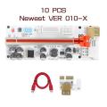10pcs Usb 3.0 Pci-e Riser Card for Video Card X16 for Mining, Red