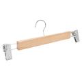 Wooden Skirt Hangers (pack Of 20) Non-slip,360 Degree Swivel Hook