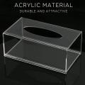 Acrylic Tissue Box Holder Tissue Box Rectangular Bathroom Countertop
