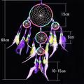 2x Dream Catcher Wall Hanging Decoration Colorful Feather Five Rings