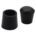 10 Pcs Rubber Cone Shape Desk Feet Protector Chair Leg Tip Pad Black