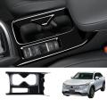 Car Glossy Black Center Console Water Cup Holder Decoration