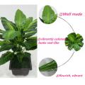 Artificial Flower Evergreen Small Green Plant Potted Hotel Corridor