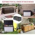 Outdoor Deck Box Cover with Zipper Storage Protective Cover Small