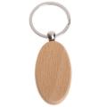 100pcs Oval Wooden Key Chain Diy Keychain Pendant Promotional Gifts