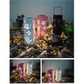 Solar Light and Shadow Night Light Home Garden Decoration(pink)