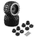 2pcs Bigfoot Monster Truck Rubber Tire Tyre 14mm & 17mm Wheel Hex,p4