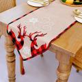 Christmas Elk Design Table Runner Coffee Table Decoration Placemat
