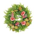 Artificial Rose Flower Wreath for Front Door Wall Wedding Party Decor