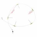 5pcs Fishing Hooks Anti-winding Swivel String(5 Steel Wires)