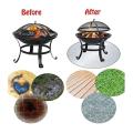 Round Fire Pit Mat Grill Mat Deck Protector 36 Inch,fire Pit Pad