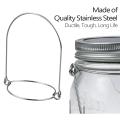 12 Pack Stainless Steel Wire Handles for Mason Jar, Hooks for Mouth