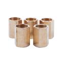 5pcs 1/4 Inch Bsp Female Thread Straight Pneumatic Connector Joint