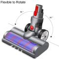 Turbo Electric Brush for Dyson V7 V8 V10 V15 with Roller ,led Light