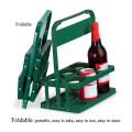 6 Holes Foldable Bottle Carrier, Portable Bbq Party Beer Jar Holders