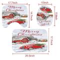 Christmas Shower Curtains Vintage Red Shower Curtains In Bath Decor