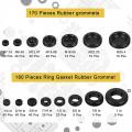 350 Pieces Rubber Grommet Assortment Kit for Automotive (2 Boxes)