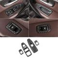 For Bmw 1 3 4 Series Window Glass Lift Button Abs Carbon Fiber Panel