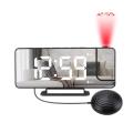 Projection Digital Alarm Clock with Bed Shaker for Bedrooms