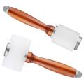 2 Pcs Leather Carving Hammer,nylon Wood Handle for Diy Stamping Sew