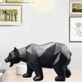 Sculpture Bear Statue Resin Home Decoration Geometric Modern Crafts