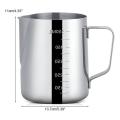 Stainless Steel Milk Jug,for Coffee Machine,with Measurement