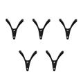 5pcs Double Prong Coat Hooks Wall Mount for Bedroom Fitting Room