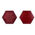 Card Slot Hexagonal Checkers Acrylic Bead Checkers Wooden Set