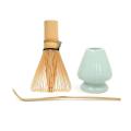 Bamboo Matcha Tea Set Matcha Whisk (chasen), Scoop, Whisk Holder