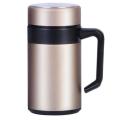 500ml Thermal Mug Stainless Steel Vacuum Flasks with Handle Gold