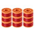 9pack Wa0010 Trimmer Spool Line for Worx Wg150 Trimmer Weed Eater