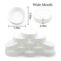 24 Count Plastic Mason Jar Lids with Silicone Seals Rings Fits Ball