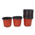 50pcs Dual Color Plastic Nursery Pots Flowerpot Planter Grow