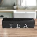 2x Coffe and Tea Box with Lid Coffee Tea Bag for Kitchen Cabinets B